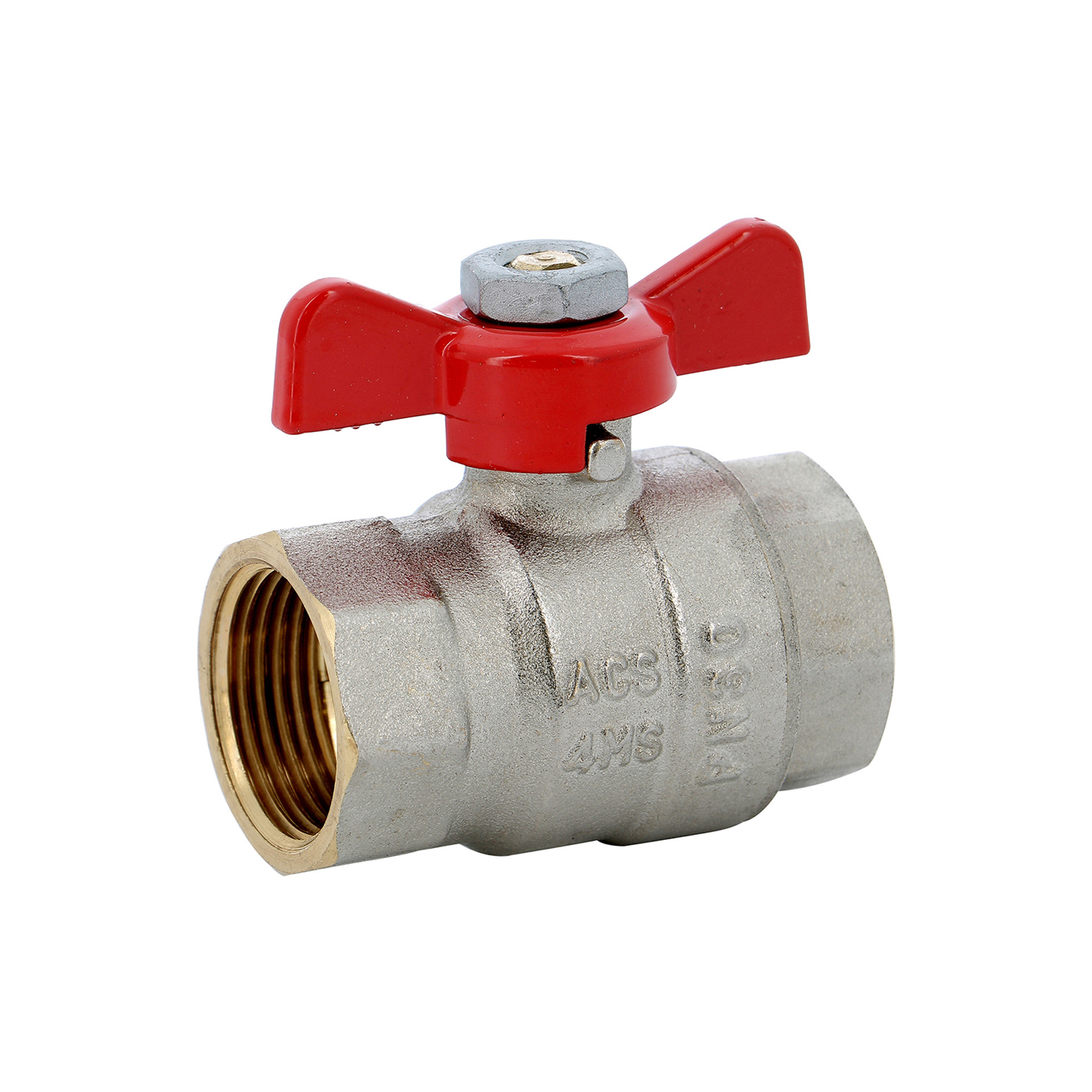 0190350bce.jpg ROBINET BOULE IDEAL PAPILLON 586 1" FF - Image 1