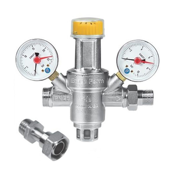 REDUCTEUR DE PRESSION 1/2 AVEC RACCORDS AJUSTABLES 25BARS