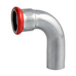 PRESS ACIER 'M 'GALVANISÉ COUDE À EMBOÎTER 90°  22 MM  MF C21ZELBP