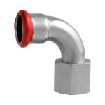 PRESS ACIER 'M 'GALVANISÉ COUDE 90°  F3/4 X 22 MM C82QELBP