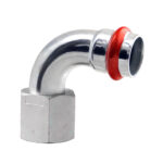 PRESS ACIER 'V'GALVANISÉ COUDE 90°  F 1/2X18 C82PDVILBP