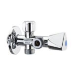 ROBINET EQUERRE + ROSSACE 1/2X3/8X3/8 D447694