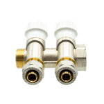 KIT ROBINET COLLECTEUR 3/4M 2 SORTIES 1/2M+RACCORDS