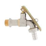 ROBINET DOUBLE SERVICE A BOULE A CADENASSER MAT CHROME 133 1/2