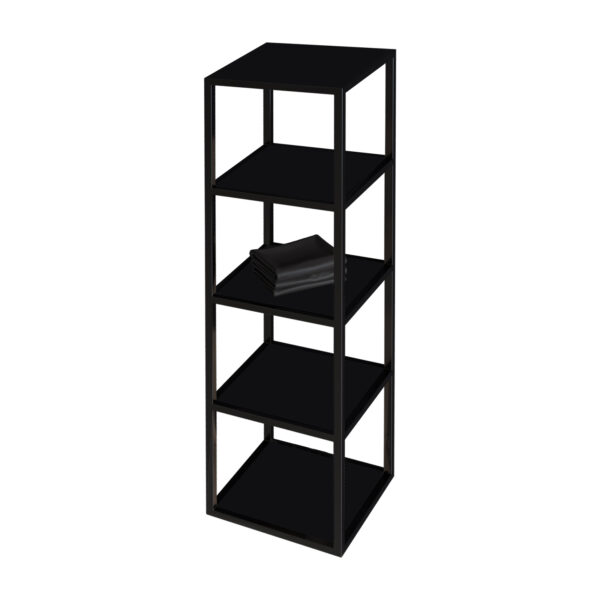 ALONI SHARP MEUBLE COLONNE (135CM) - NOIR MAT