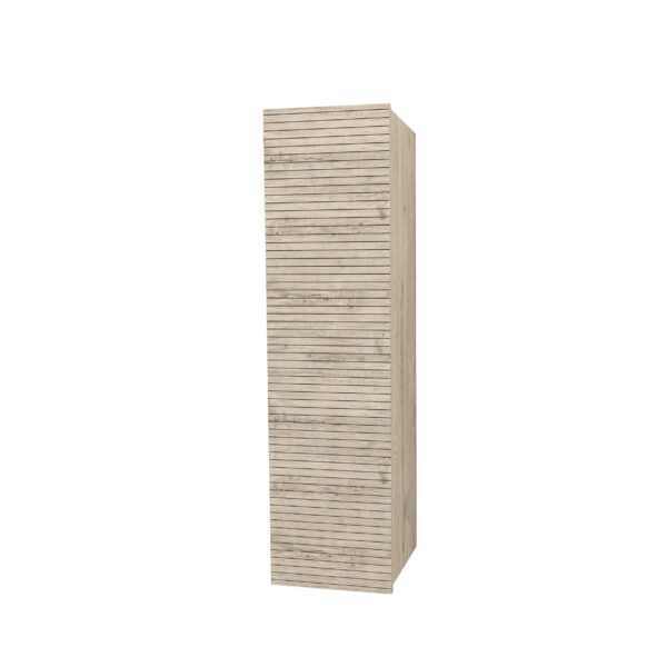 ELITE MEUBLE COLONNE AVEC RELIEF HORIZONTAL (135CM) - BOIS CLAIR