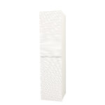 ELITE MEUBLE COLONNE AVEC RELIEF HORIZONTAL (160CM) - BLANC MAT