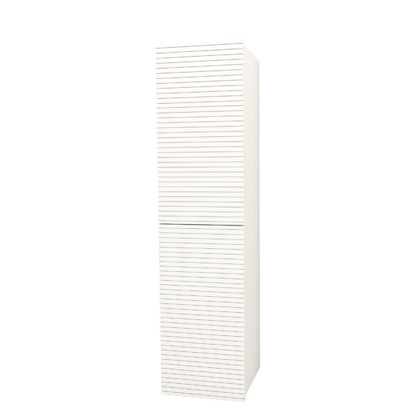 ELITE MEUBLE COLONNE AVEC RELIEF HORIZONTAL (160CM) - BLANC MAT