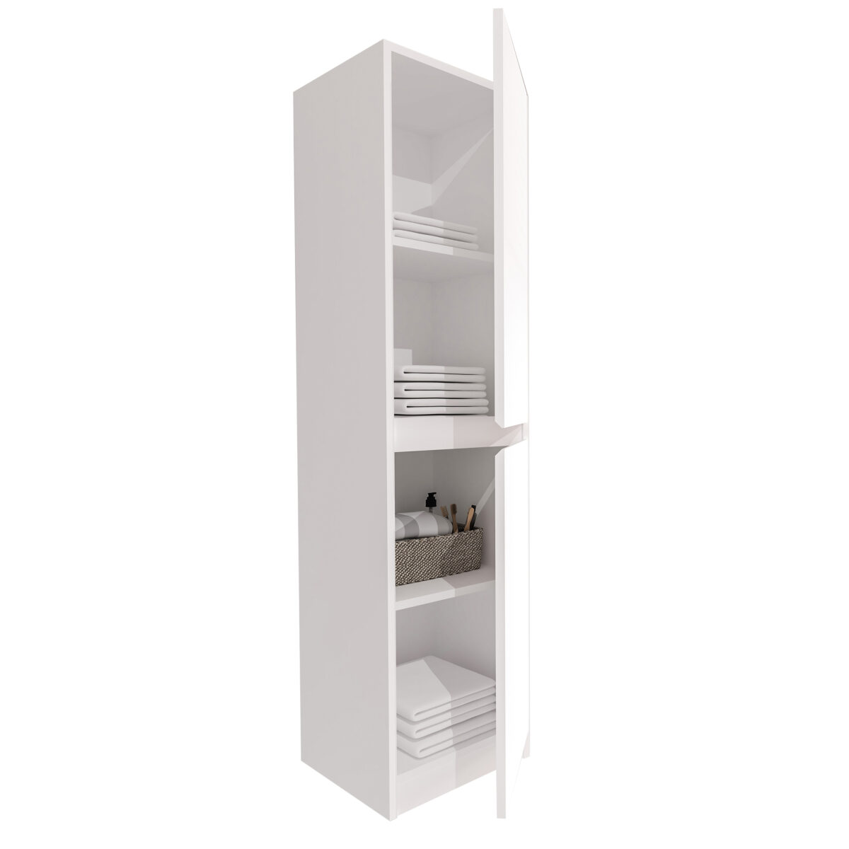 JUPITER MEUBLE COLONNE (135CM) - BLANC MAT - Image 2