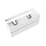 ALONI HAYAT MEUBLE SOUS-VASQUE - 2 TIROIRS - SANS POIGNEE - SOFT CLOSE – 59,5X50X45 CM - BLANC BRILLANT - Image 34