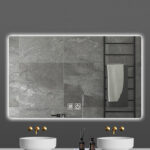 ALONI QUEEN MIROIR - AVEC ÉCLAIRAGE LED - RECTANGULAIRE - SANS CADRE - AVEC CHAUFFAGE - TEMPÉRATURE DE COULEUR LED 3500-6500K - 100X60CM