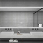 ALONI QUEEN MIROIR - AVEC ÉCLAIRAGE LED - RECTANGULAIRE - SANS CADRE - AVEC CHAUFFAGE - TEMPÉRATURE DE COULEUR LED 3500-6500K - 160X60CM