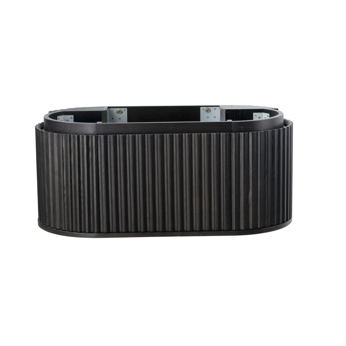 KAMELLIA MEUBLE SOUS-VASQUE - 1 TIROIR - SANS POIGNÉE - SOFT CLOSE – 119X40X52 CM - NOYER CLAIR - Image 35