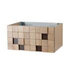 Kamellia Meuble Sous-Vasque - 1 Tiroir - Sans Poignée - Soft Close – 79x40x52 Cm - Noyer Clair – Image 25