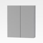 ALONI SALLY ARMOIRE MIROIR, 2 PORTES (60X70CM) - COULEUR ALUMINIUM