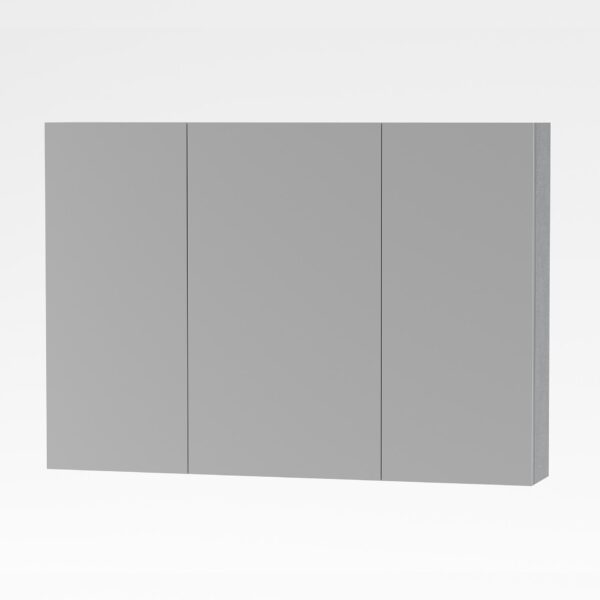 ALONI SALLY ARMOIRE MIROIR, 3 PORTES (100X70CM) - COULEUR ALUMINIUM