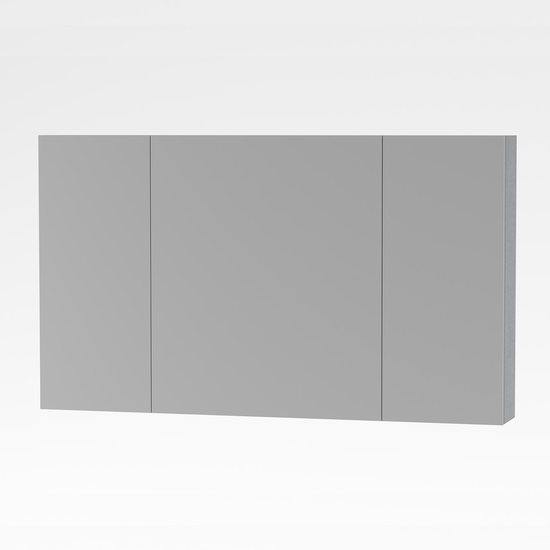 sly120.u.jpg ALONI SALLY ARMOIRE MIROIR, 3 PORTES (120X70CM) - COULEUR ALUMINIUM - Image 1