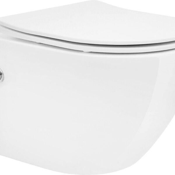 Wc Suspendu Rimoff Blanc Avec Levier Eau Froide