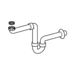 Geberit Buissifon - Voor Wastafel - Plaatsbesparend - Afvoer Horizontaal - 5/4"X 6/4" - D 40mm - Kunststof - Wit - Afbeelding 2