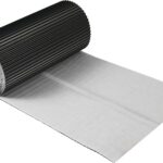 Zelfklevende Loodvervanger Zwart 30 Cm X 5 M |Zelfklevende Flitstape |Premium Aluminium & Butyl |3d-Structuur Voor Schoorsteendaken