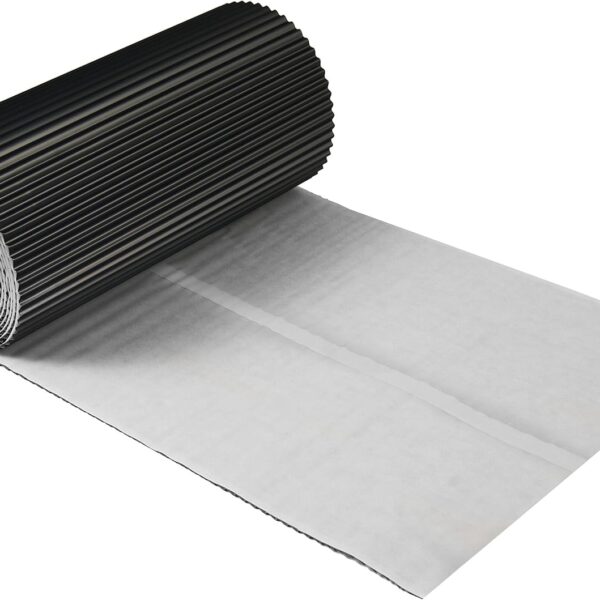 Zelfklevende Loodvervanger Zwart 30 Cm X 5 M |Zelfklevende Flitstape |Premium Aluminium & Butyl |3d-Structuur Voor Schoorsteendaken