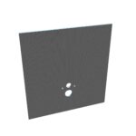 PLAQUE DE CONSTRUCTION ET D'ISOLATION WC SUSPENDU - ETANCHE - XPS - 1200X1300X20MM - GRISE - Image 2