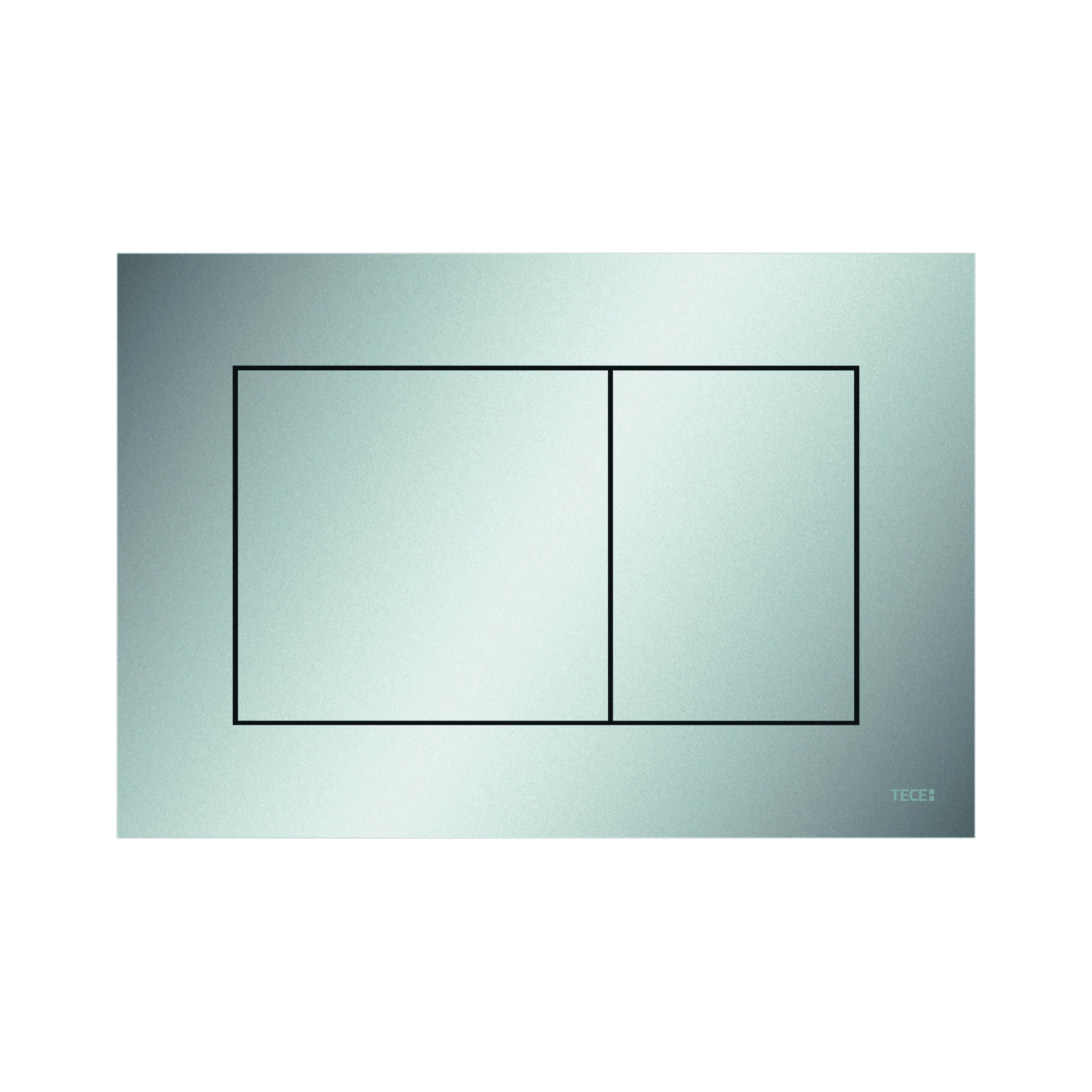 9240402.jpg TECENOW PLAQUE DE DÉCLENCHEMENT WC -DOUBLE CHASSE - CHROME MAT - Image 1