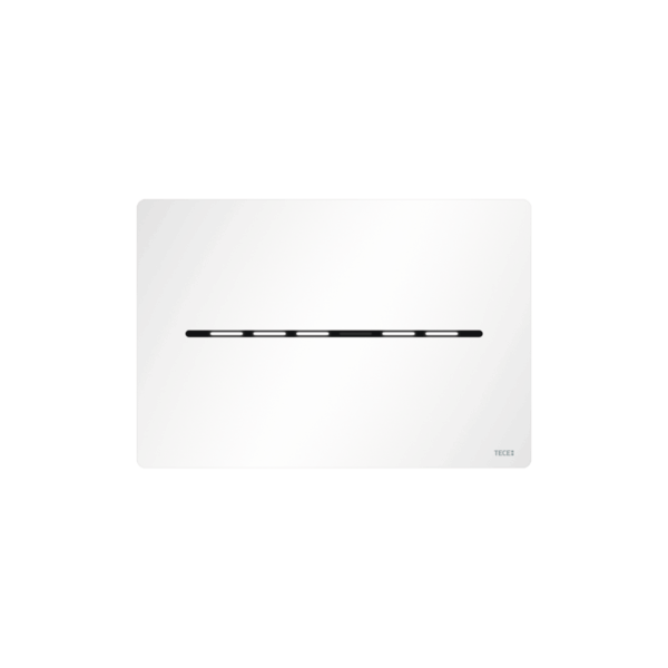 PLAQUE DE DÉCLENCHEMENT WC TECESOLID ÉLECTRONIQUE AVEC ACTIVATION SANS CONTACT, RÉSEAU 12 V, BLANC MAT