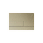 PLAQUE DE DÉCLENCHEMENT WC TECESQUARE II MÉTAL, DOUBLE TOUCHES, NICKEL BROSSÉ (AVEC ANTI-TRACE DE DOIGTS)