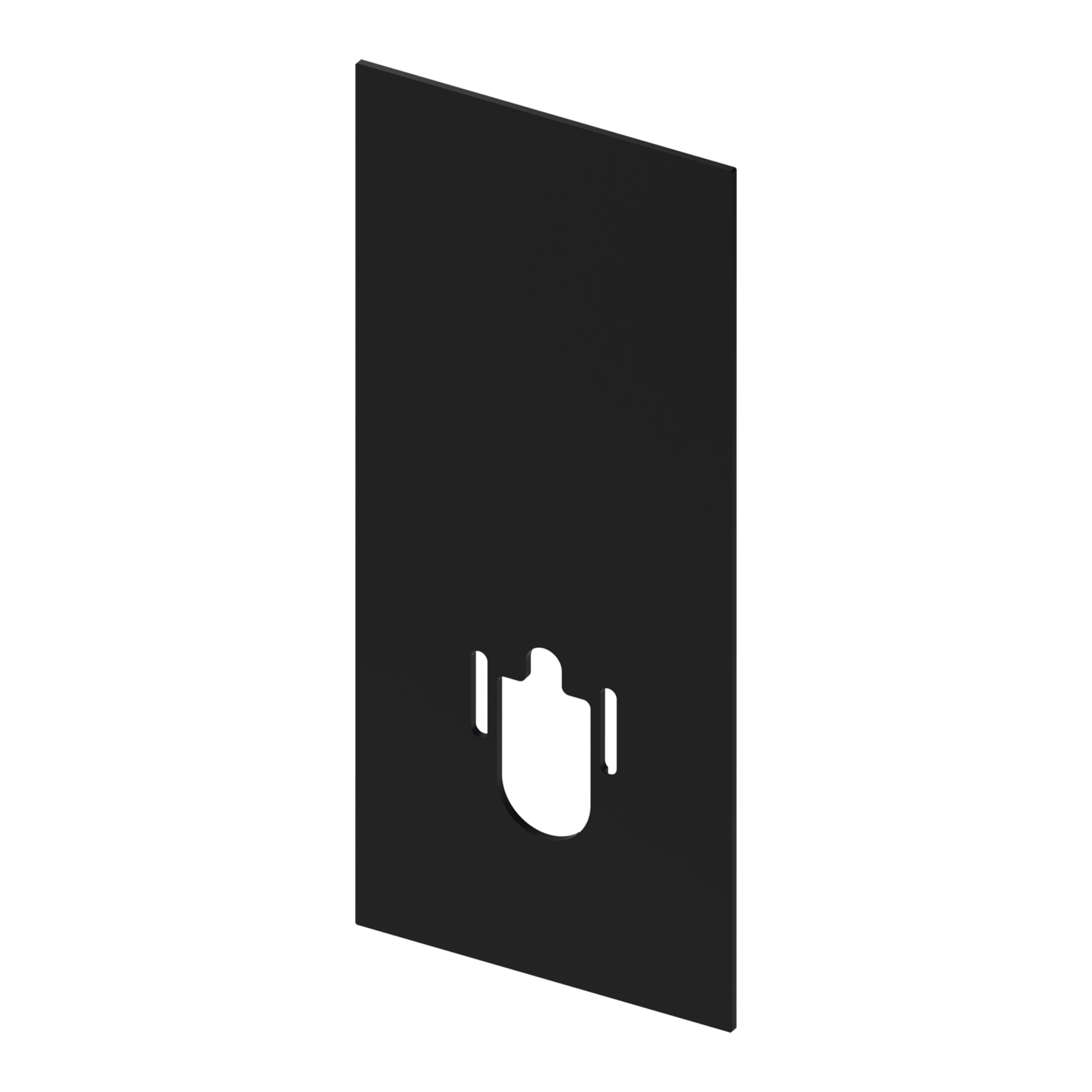 9700621.jpg TECE PLAQUE D'ADAPTATION TECE POUR TOILETTE SUSPENDUE AVEC BIDET - NOIR MAT - Image 1