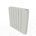 RADIATEUR ELECTRIQUE MURAL ALUMINIUM AVEC PRISE ET TELECOMMANDE BLANC 2000W-580X1080MM