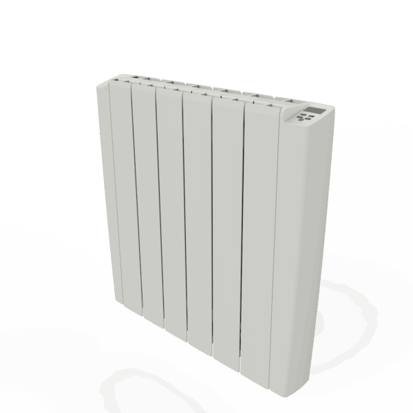 RADIATEUR ELECTRIQUE MURAL ALUMINIUM AVEC PRISE ET TELECOMMANDE BLANC 2000W-580X1080MM