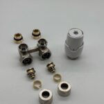 Jeu De Raccordement Erfu H-Block Pour Prise Murale Avec Tête Thermostatique M30-1/2m-16/2