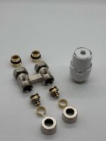 Jeu De Raccordement Erfu H-Block Pour Sortie Au Sol Avec Tête Thermostatique M30 1/2m-16/2