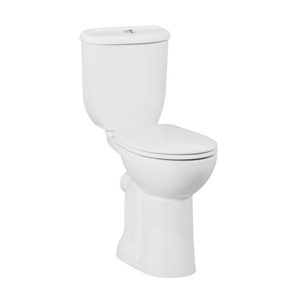 CUVETTE DE TOILETTE SURÉLEVÉE AVEC BIDET, SORTIE-H - BLANC