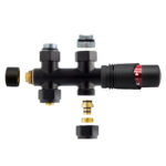 Middenaansluitset Recht Zwart M30x16/2 - Afbeelding 3