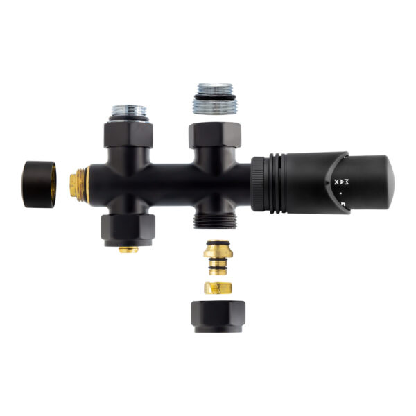 KIT DE RACCORDEMENT CENTRAL DROIT NOIR M30X16/2