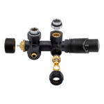 KIT DE RACCORDEMENT CENTRAL ÉQUERRE  NOIR M30X16/2