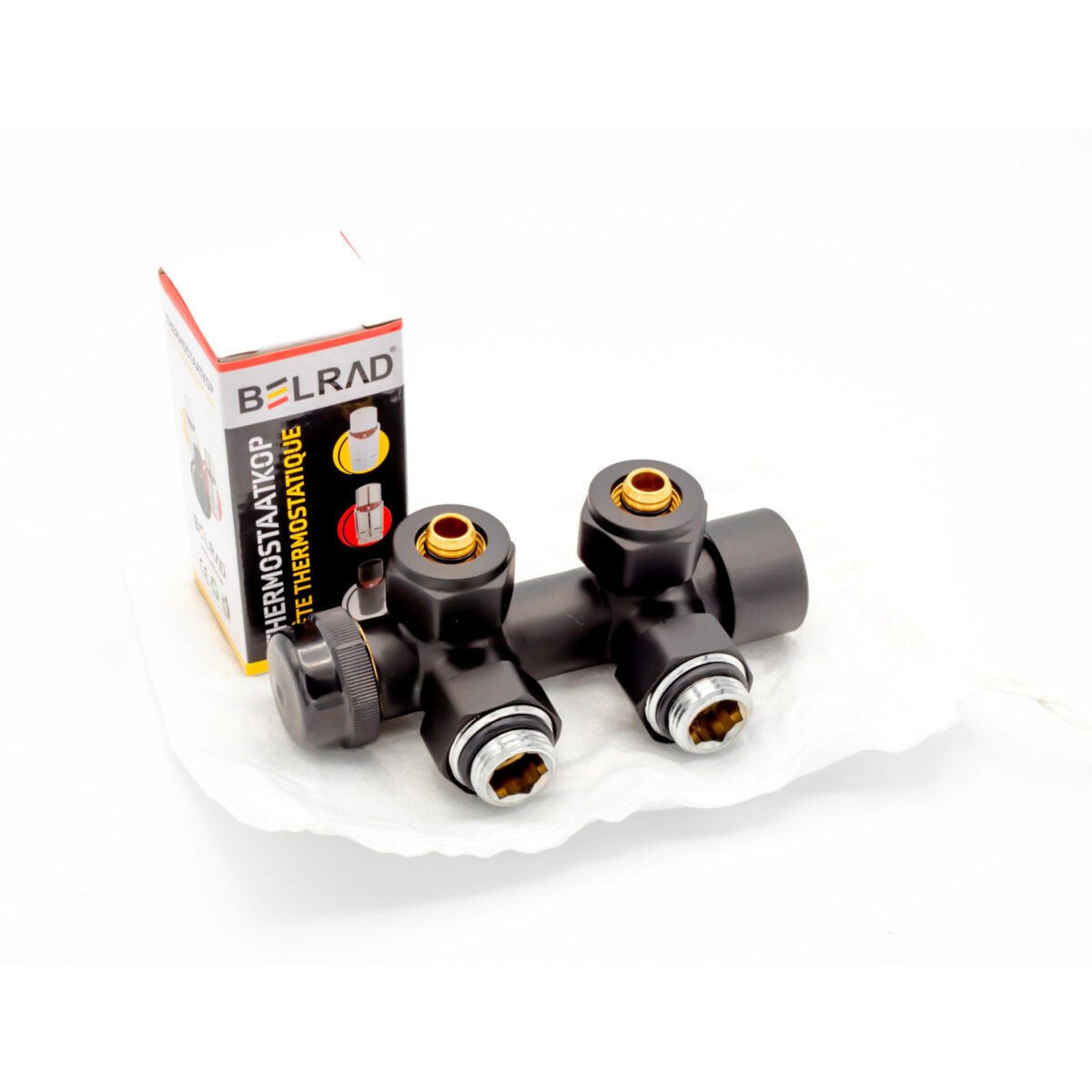 KIT DE RACCORDEMENT CENTRAL ÉQUERRE  NOIR M30X16/2 - Image 2