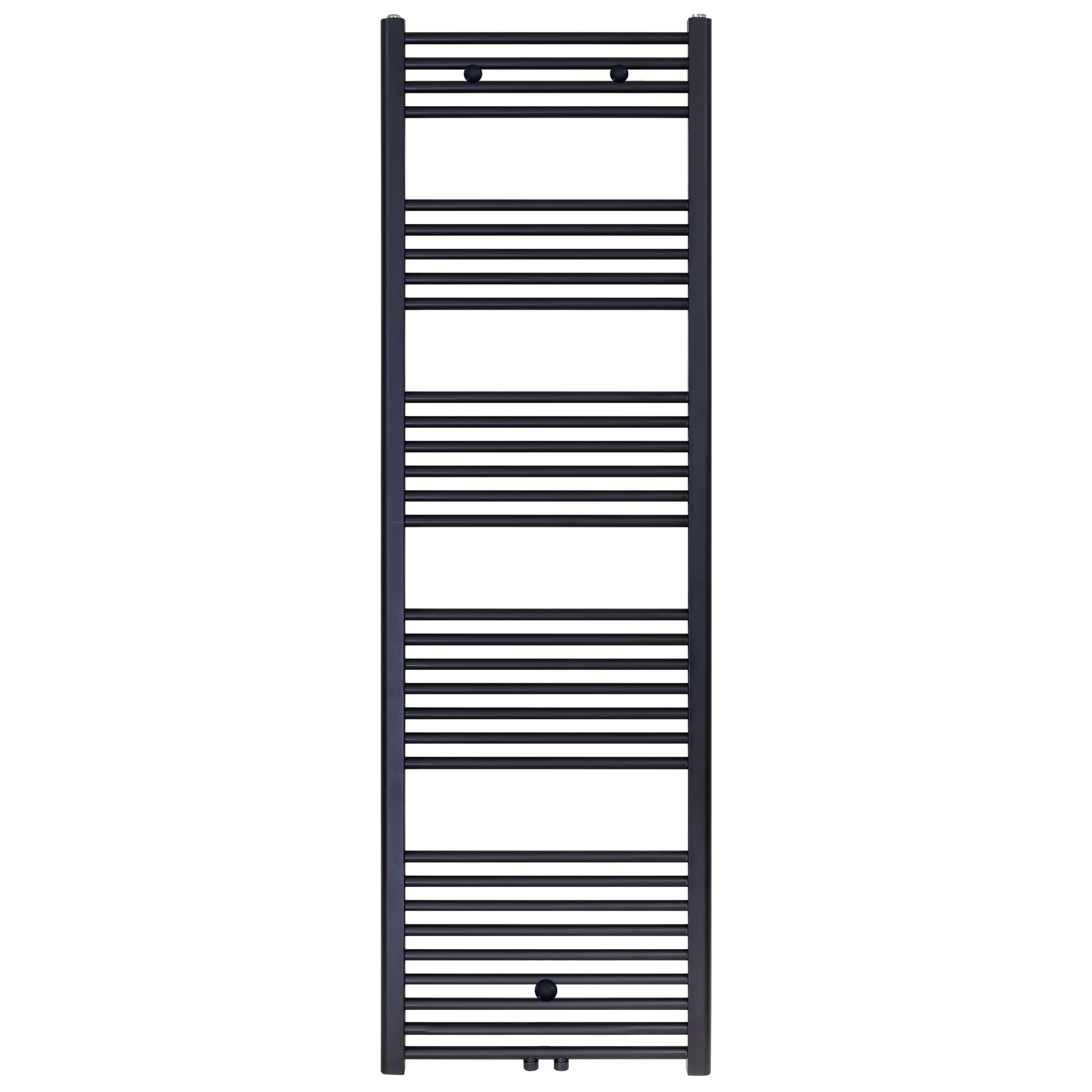 BZM1800600.jpg BELRAD SÈCHE-SERVIETTES - RACCORDEMENT GAUCHE-DROITE/CENTRAL - 944 WATT - 1800X600CM - NOIR MAT - Image 1