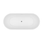ALONI BAUCI BAIGNOIRE ÎLOT - SOLID SURFACE - 170X80X58,5 CM - BLANC MAT - Image 2