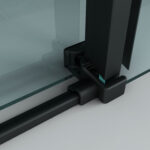 ALONI PORTE DE DOUCHE COULISSANTE 8MM (120X200CM) NOIR - Image 5