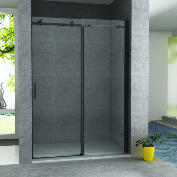 ALONI PORTE DE DOUCHE COULISSANTE 8MM (120X200CM) NOIR