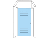 ALONI PORTE DE DOUCHE EN NICHE 6MM (77-81X190CM) - Image 2