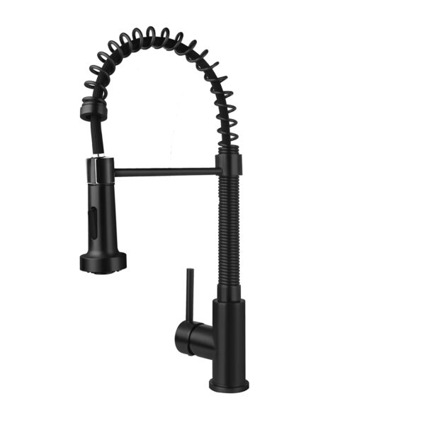 ALONI MITIGEUR DE CUISINE AVEC DOUCHETTE EXTRACTIBLE - NOIR MAT