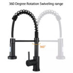 Robinet De Cuisine Aloni Avec Tête De Pulvérisation Extrait - Chromé – Image 3