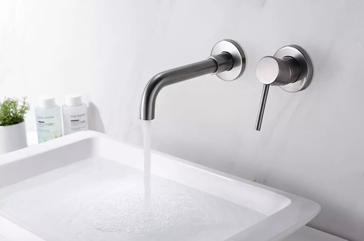 Aloni Mitigeur De Lavabo Encastré - Gris Gunmetal – Image 4