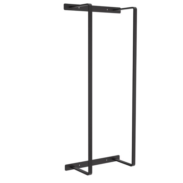 PORTE-SERVIETTES - VERTICALE - 67X28X14 CM - NOIR MAT