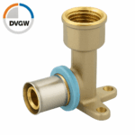 Erfu Multilayer Crimp Fitting – Single Female Cylinder Head 20 Mm X 1/2" – Press Fitting Dvgw Certified, Multi-Profiles U/H/Th