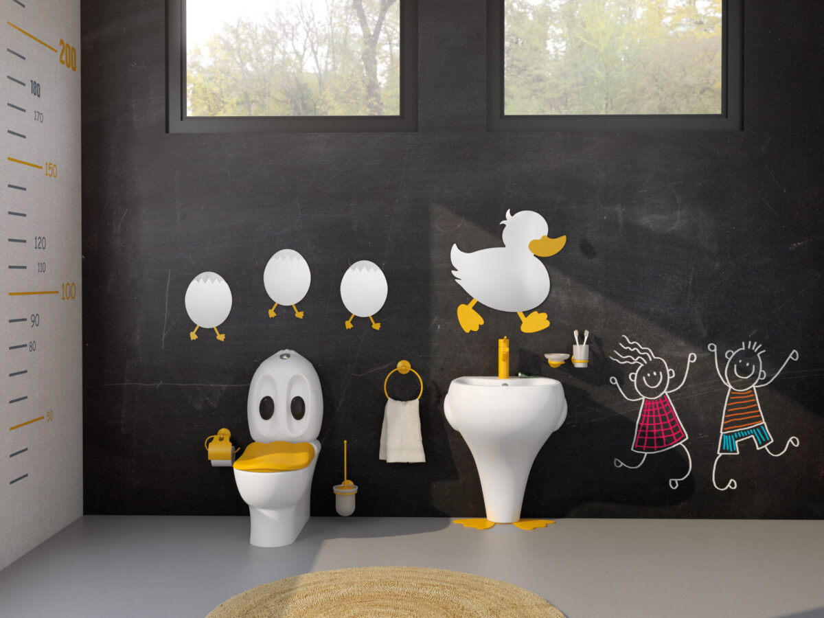 CREAVIT ROYALE PORTE-BROSSE À DENTS - JAUNE - Image 2